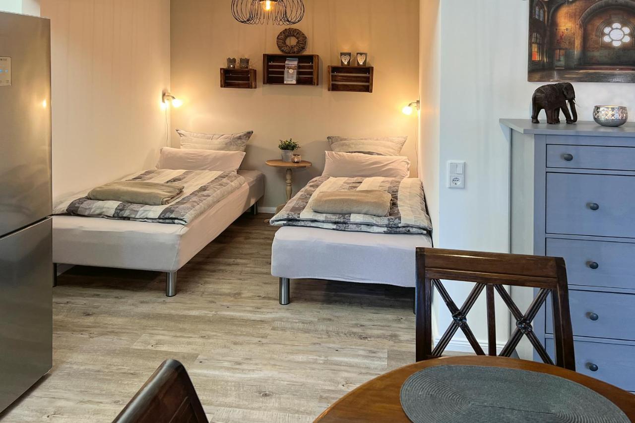 Fewo1846 - Strandresidenz Wassersleben Ufernest - Modernes Studioapartment Mit Balkon Am Strand Harrislee Buitenkant foto